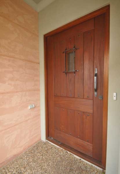 timber front door