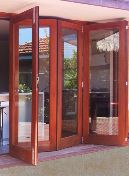 timber bifold doors